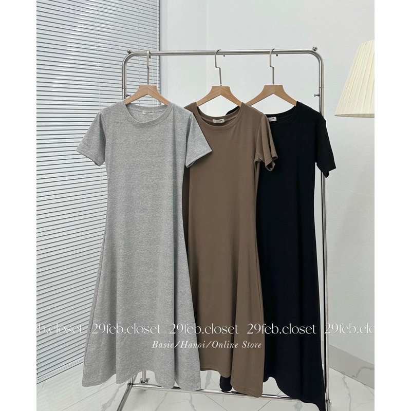 Đầm xoè suông dài
