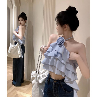 Gaeul store- yếm lụa tầng mix hoa hot hit