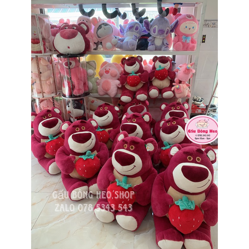 Gấu Bông Lotso ôm trái dâu