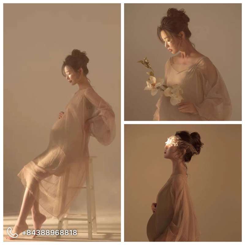Đầm bầu chụp ảnh nghệ thuật concept studio