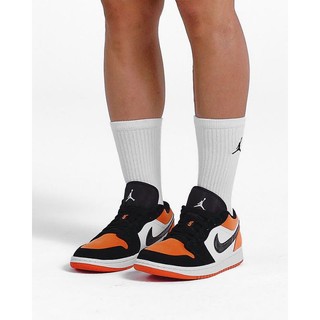 Giày Sneaker JrD Cam Đen Thấp Cao Cấp