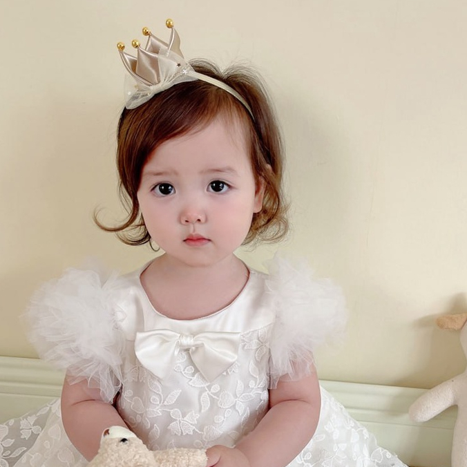 Kẹp tóc vương miện 4D cho bé gái