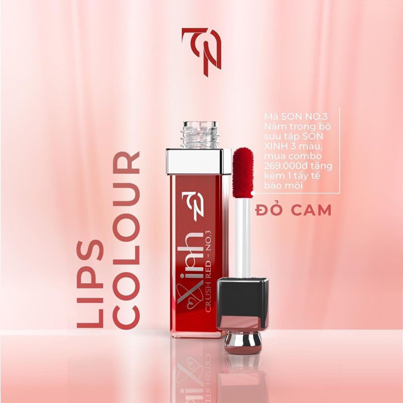 set 3 son xinh lên màu chuẩn(tặng tẩy tế bào chết môi )của Mỹ phẩm đông anh -Nguyễn Huỳnh như mới ra mắt