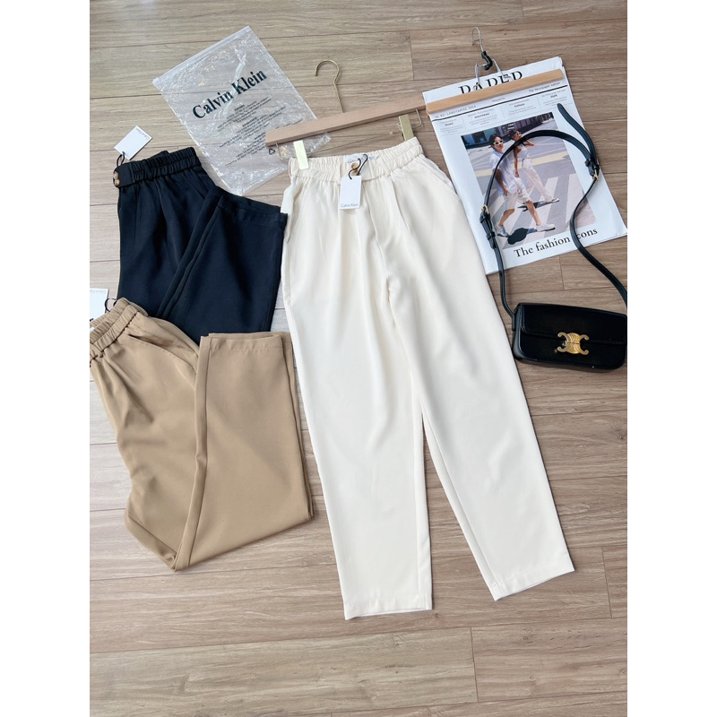 Quần baggy cạp chun 2 cúc
