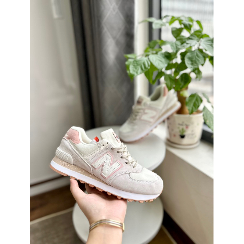 Giày thể thao Nb574 kem hồng