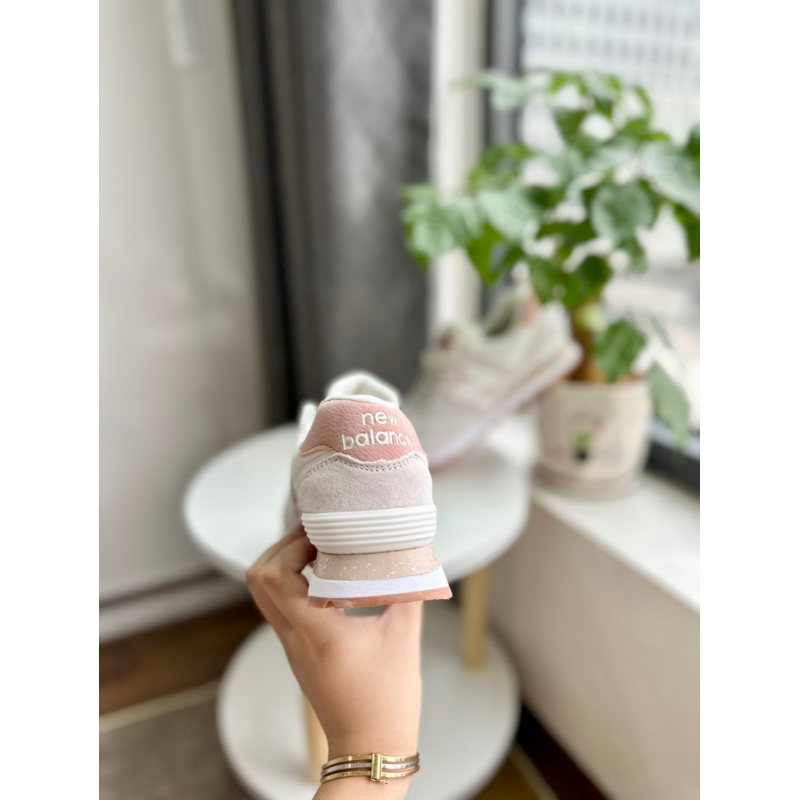 Giày thể thao Nb574 kem hồng