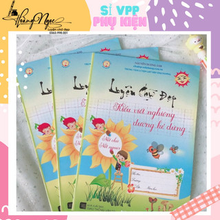 Vở mẫu nghiêng 2 - chữ nghiêng trên đường kẻ đứng