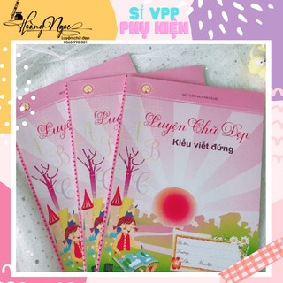 Vở mẫu chữ đứng - vở mẫu luyện chữ