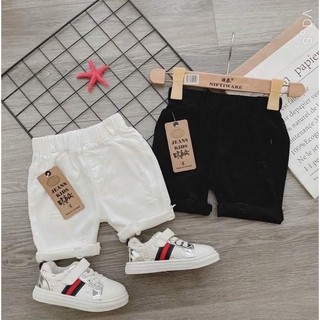 Quần short đùi kaki rách bé trai