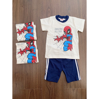 Set bộ bé trai thun borip - mẫu siêu nhân nhện
