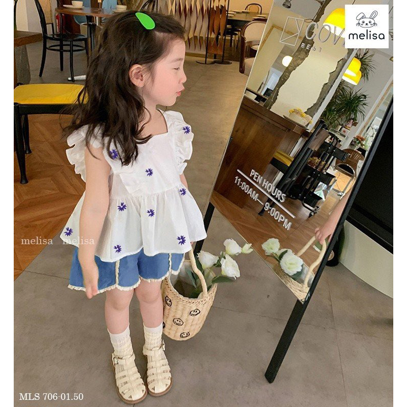 Bộ hoa cúc xanh Melisa