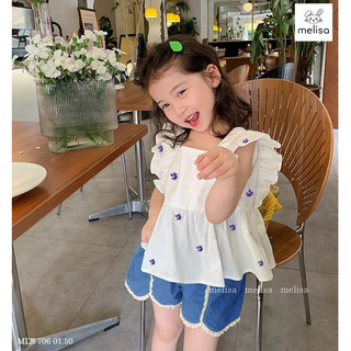 Bộ hoa cúc xanh Melisa