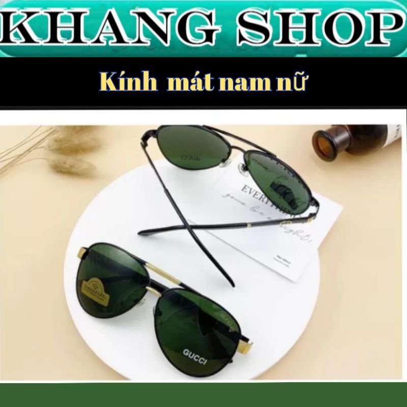 Kính mát nam nữ thời trang , tròng thủy tinh , cường lực, form bầu, kiểu dáng cổ điển