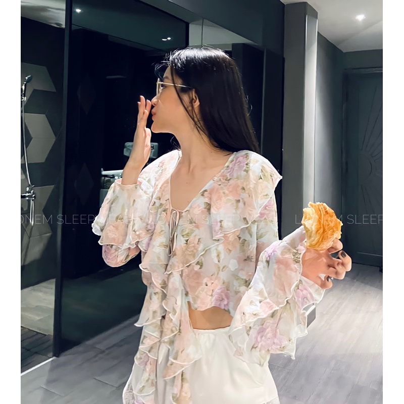 ÁO CROPTOP BÈO TẰM TƠ PASTEL-GALAXY ROSE | BigBuy360 - bigbuy360.vn