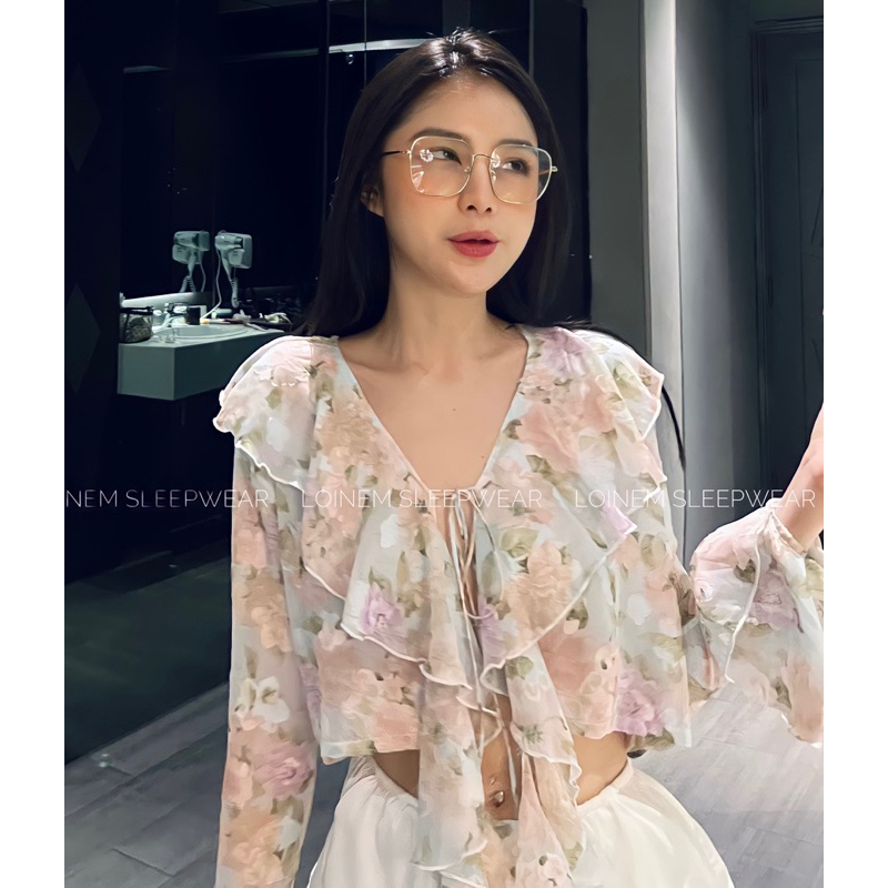 ÁO CROPTOP BÈO TẰM TƠ PASTEL-GALAXY ROSE | BigBuy360 - bigbuy360.vn