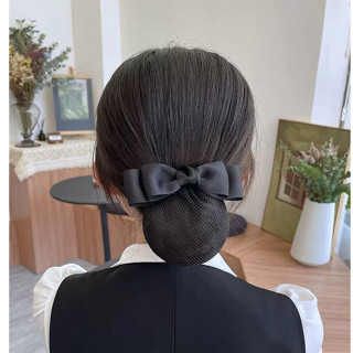 Cặp tóc kèm chụp lưới mỏng, kẹp tóc tiếp viên, công sở, ngân hàng nhiều màu sắc Y172