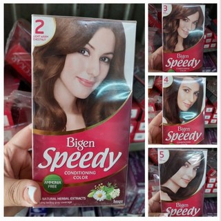 Kem nhuộm tóc phủ bạc màu thời trang Bigen Speedy