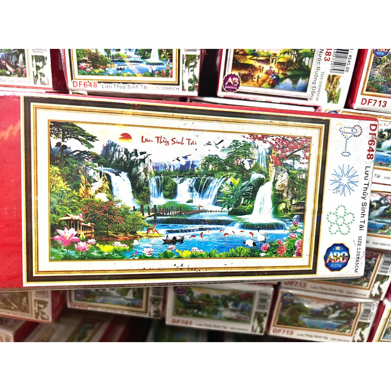 Tranh đính đá phong cảnh df648(120x65). Df647(1.6x85). Df646( 180x95)