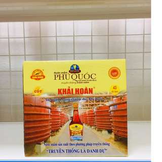 Nước mắm Khải Hoàn Phú Quốc 43 độ đạm - Thùng 6 chai 205ml