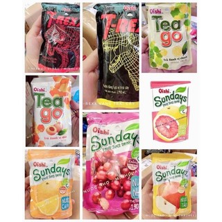 Nước trái cây, tăng lực Oishi túi 180ml đủ vị