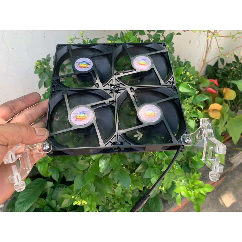 FULL bộ quạt tản nhiệt ,quạt làm mát,quạt giảm nhiệt,hạ nhiệt độ hồ thuỷ sinh-hồ cá-quạt giảm nhiệt từ 2-3 độ