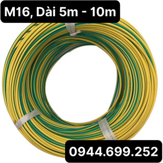 Dây tiếp địa vàng CXV 1x16 ( M16 ) Dài 5m - 10m
