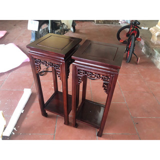 - Đôn vuông gỗ lim