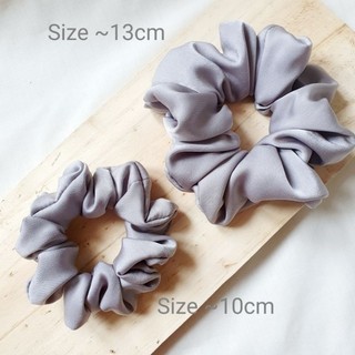Dây cột tóc Scrunchies handmade vải lụa Ngọc Trai mềm mịn