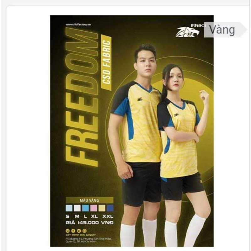 Bộ quần áo Thể Thao RiKi Freedom.