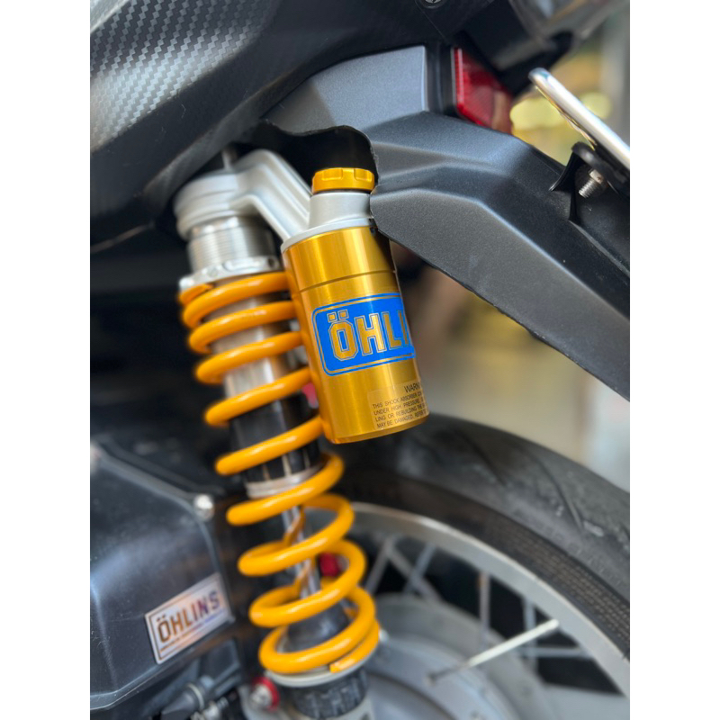 Tem Ohlins Xanh Kéo Lụa, Tem Trong Dán Phuộc Ohlins