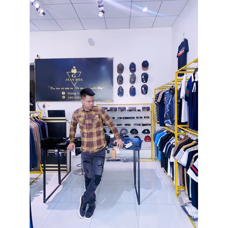 Sơ mi amiri was rách