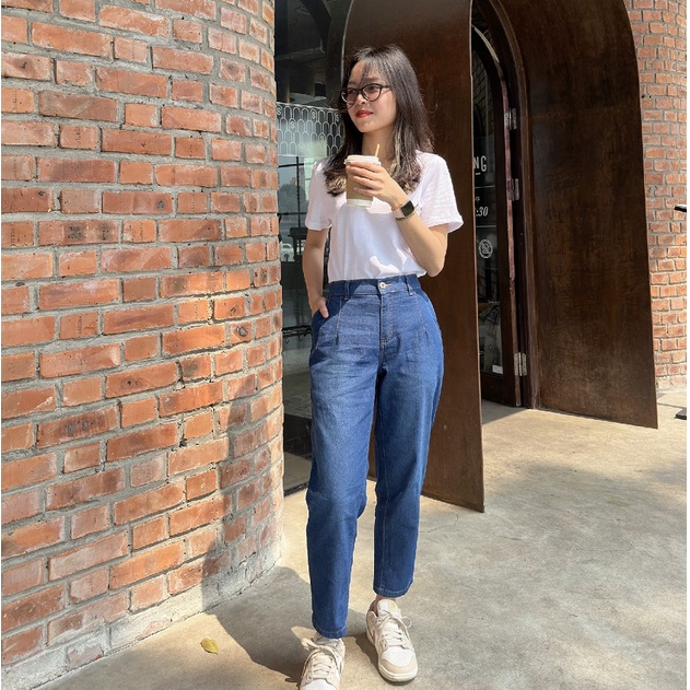 Quần Jeans Nữ Genviet Chất Bò Mềm Cao Cấp Không Phai DQ106J8282