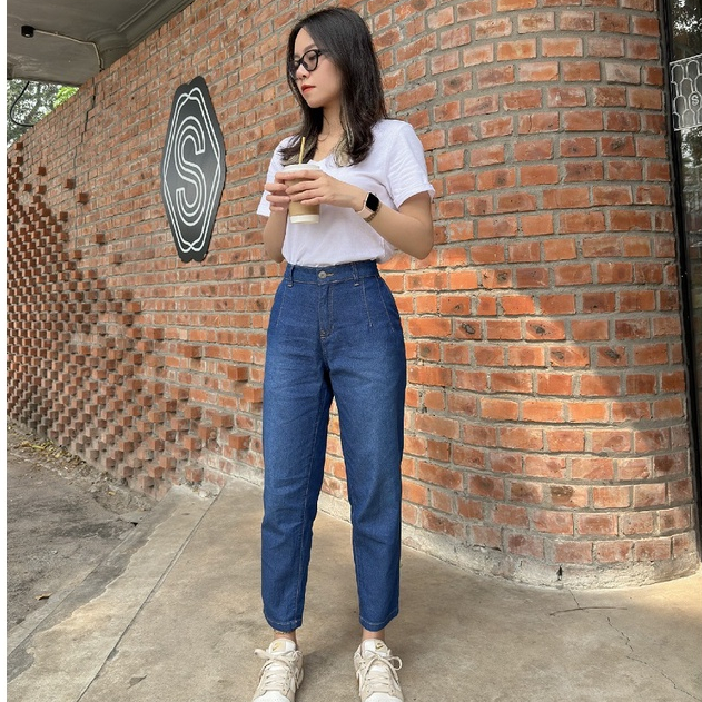 Quần Jeans Nữ Genviet Chất Bò Mềm Cao Cấp Không Phai DQ106J8282