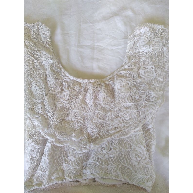 Pass áo ren croptop kiểu cánh tiên 2hand