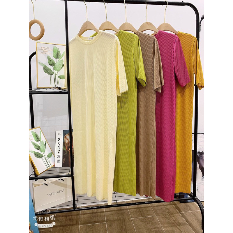 đầm thun suông cổ tròn bigsize 55kg-100kg🛍🛍