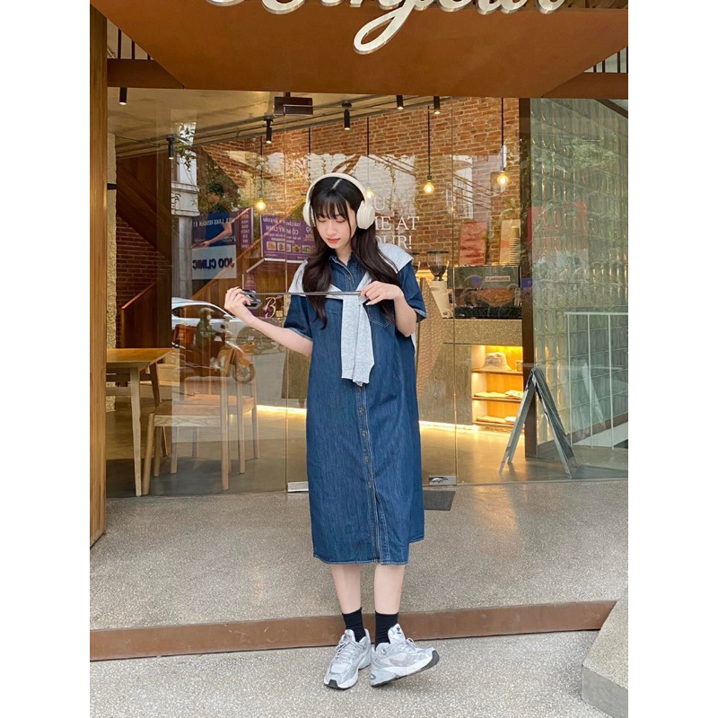 Váy denim cộc tay 31001 CHERRY COCO