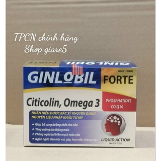 GINLOBIL FORTE tăng cường lưu thông tuần hoàn máu não