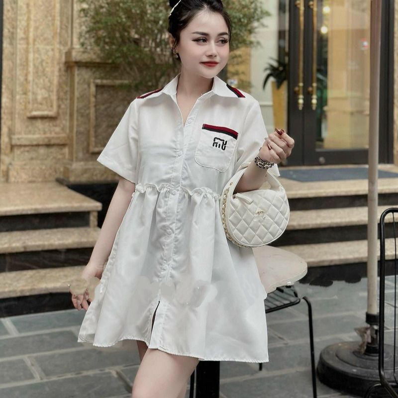 A59 ĐẦM SƠ MI BABYDOLL MIUMIU