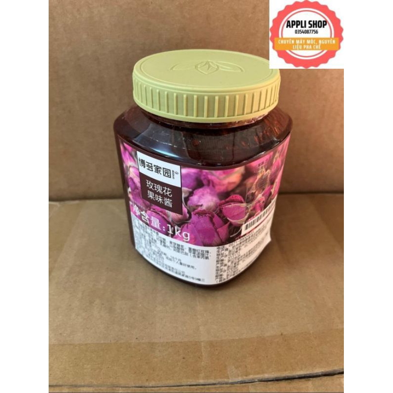 Mứt Hoa Hồng Boduo 1kg kèm công thức pha chế.