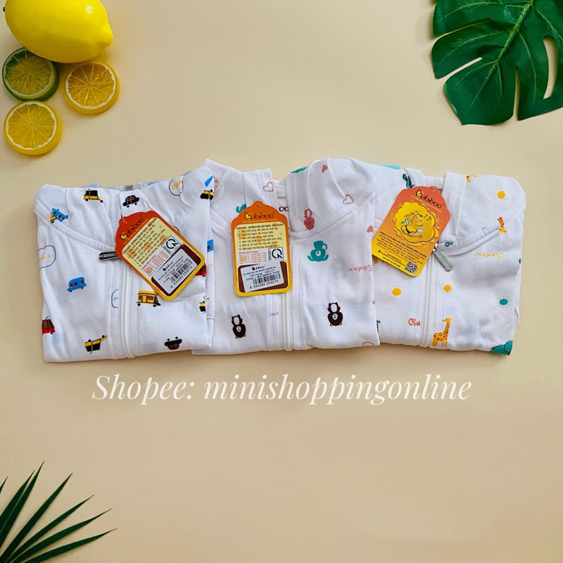 Áo khoác cho trẻ sơ sinh BABIBOO, áo ấm giữ nhiệt cho bé họa tiết dễ thương BB127