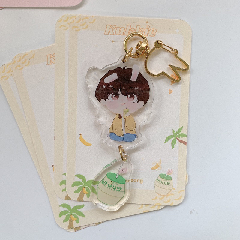 Móc khoá Kukkie charm tòn ten zui zẻ 🐰💞 5 ver cobetoczang