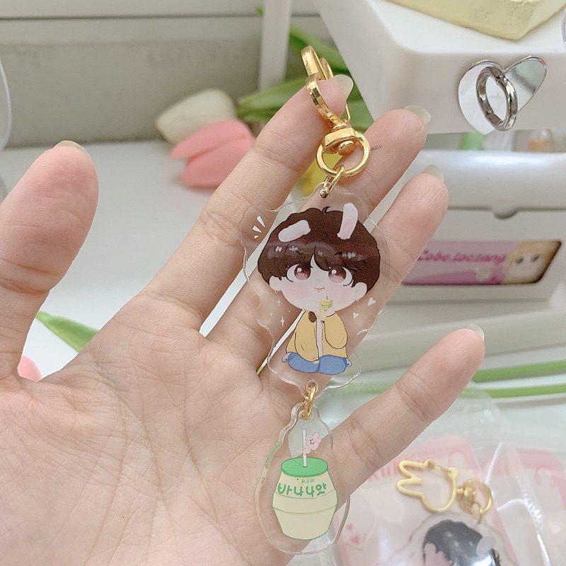 Móc khoá Kukkie charm tòn ten zui zẻ 🐰💞 5 ver cobetoczang