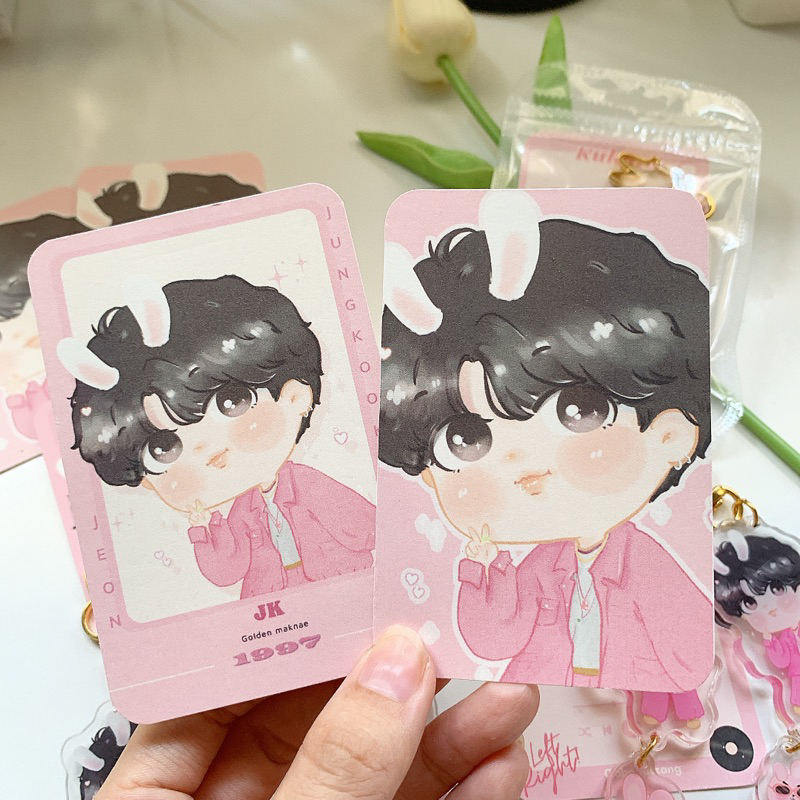 Móc khoá Kukkie charm tòn ten zui zẻ 🐰💞 5 ver cobetoczang