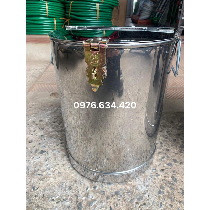 Thùng đựng gạo chất liệu inox bền đẹp