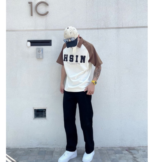 Áo Polo phối màu