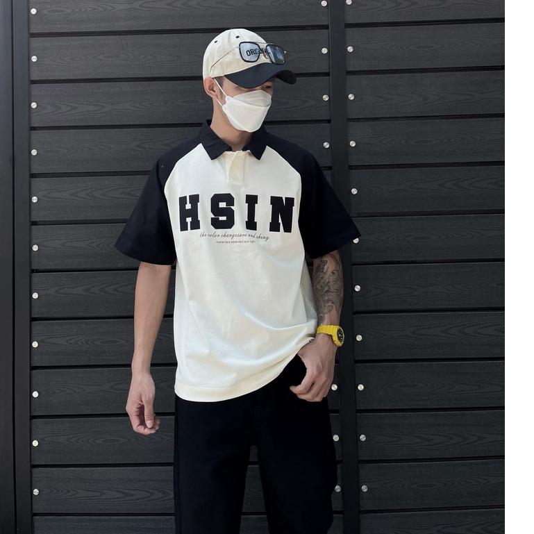 Áo Polo phối màu