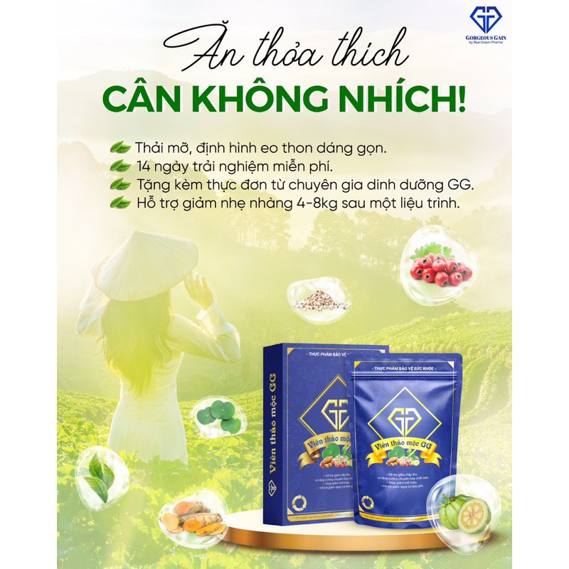 Viên Thảo Mộc GG Giảm 3-6kg sau 30 ngày. Cam Kết Hàng Chính Hãng | BigBuy360 - bigbuy360.vn