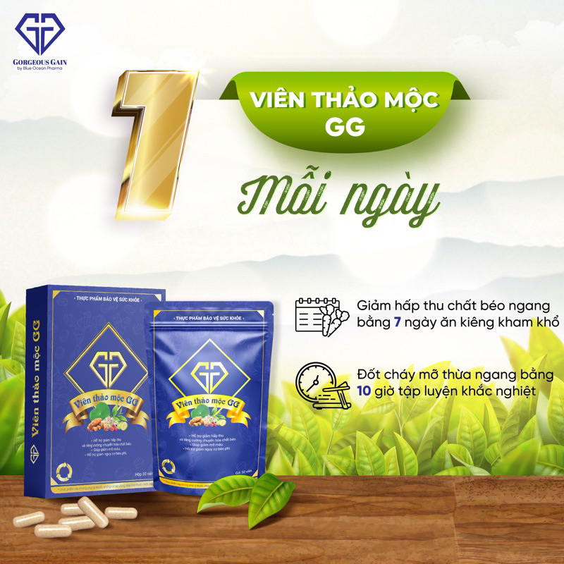 Viên Thảo Mộc GG Giảm 3-6kg sau 30 ngày. Cam Kết Hàng Chính Hãng | BigBuy360 - bigbuy360.vn