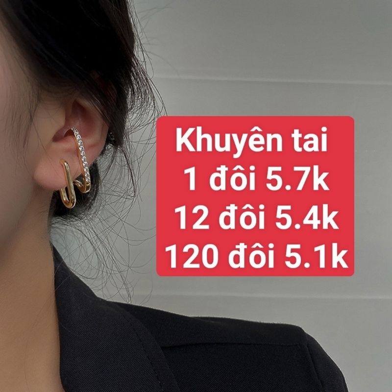 khuyên tai vàng sang chảnh lịch sự