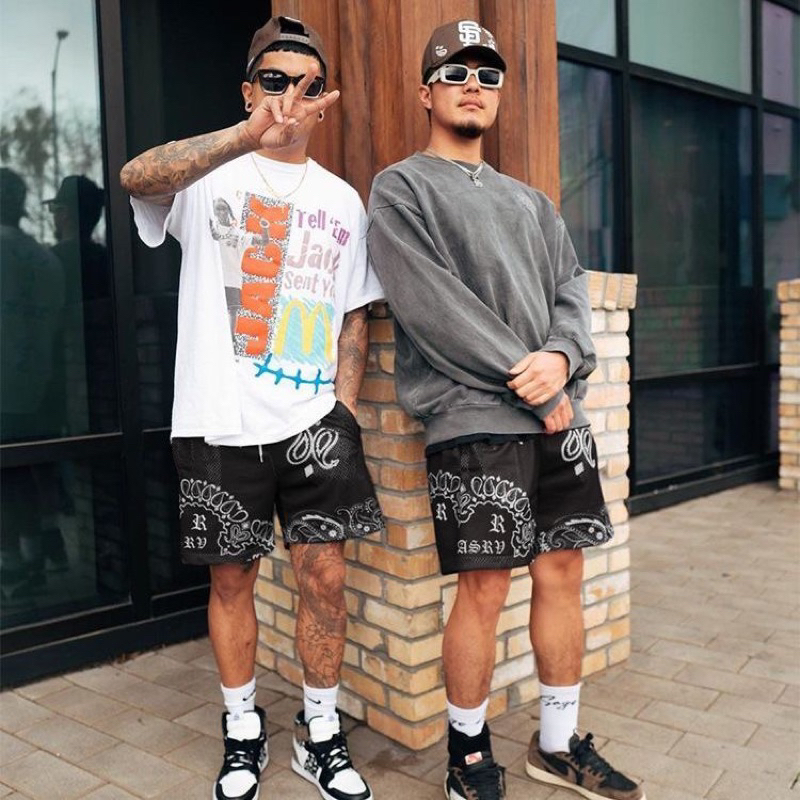 BASEBALL SHORTS - Quần short nam bóng rổ vải lưới thoáng khí vintage